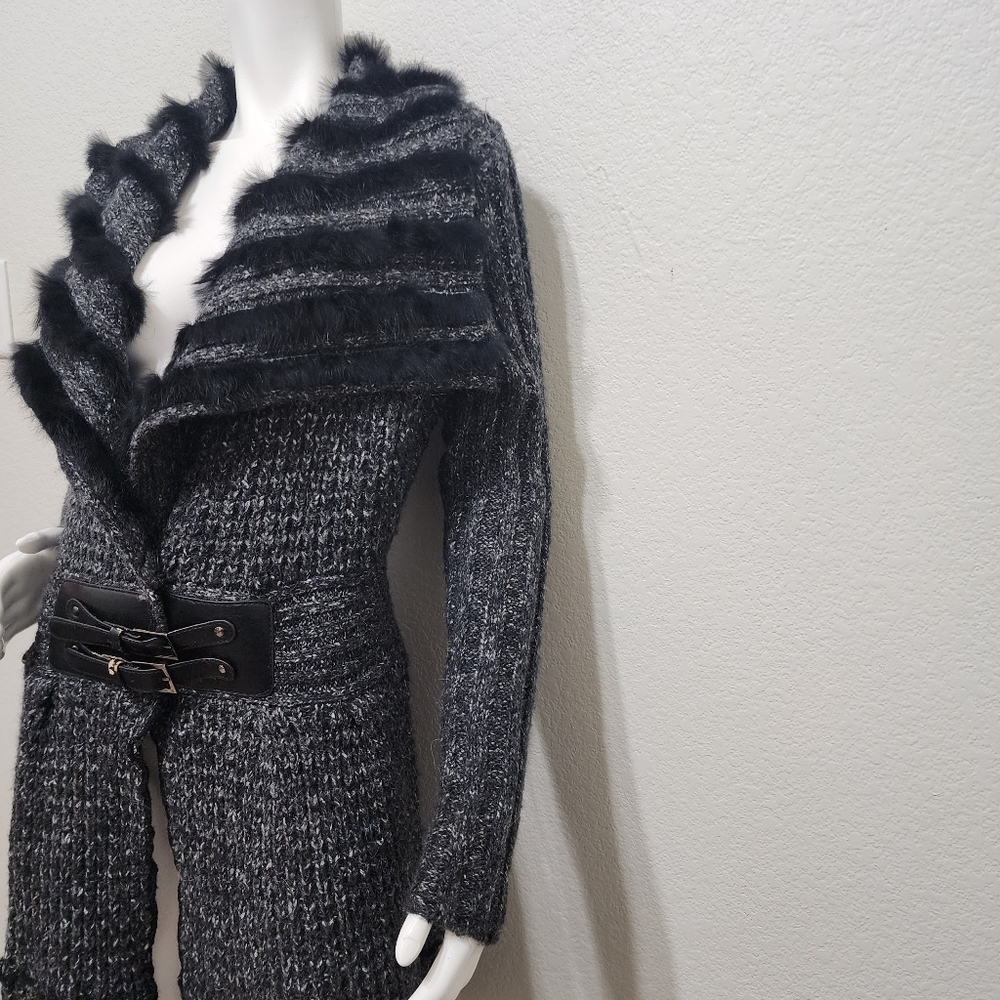 Knits by Milano Wool Mohair Black Boho Cardigan Size 1X - Picture 7 of 11